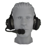 HD400 Behind the Head Headset with Vented Left Side Dome